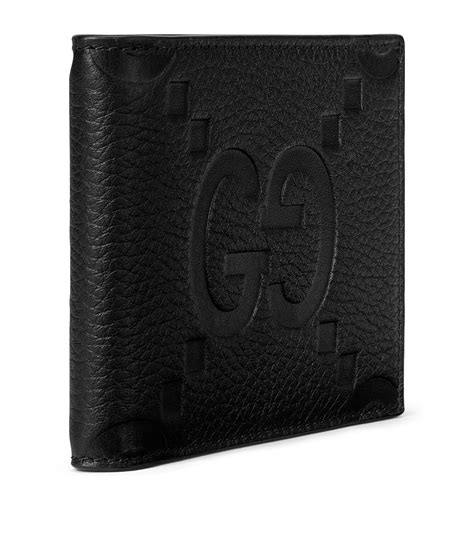 gucci bifold wallet gg nylon black|Gucci bifold wallet men.